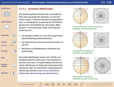 Seite aus dem Kapitel „Kartennetze, Koordinatensysteme"