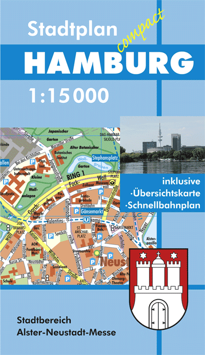 Titelseite des Hamburg Stadtplans